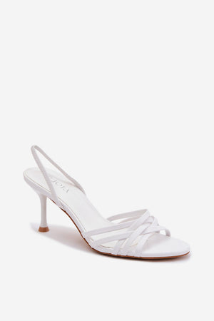 Sandály na podpatku model 227439 Step in style
