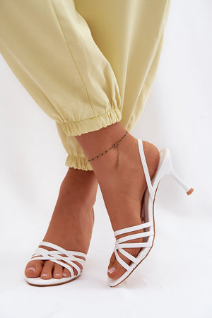 Sandály na podpatku model 227439 Step in style