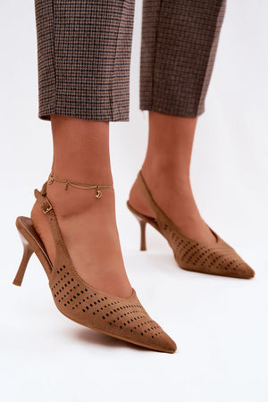 Sandály na podpatku model 227440 Step in style