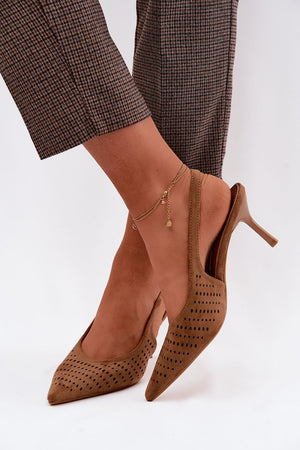 Sandály na podpatku model 227440 Step in style
