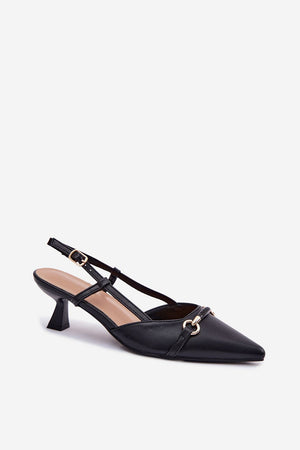 Sandály na podpatku model 227444 Step in style