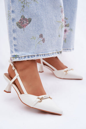 Sandály na podpatku model 227448 Step in style