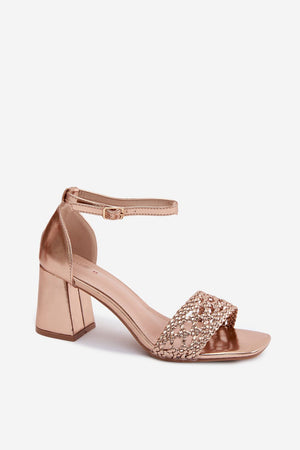 Sandály na podpatku model 227454 Step in style