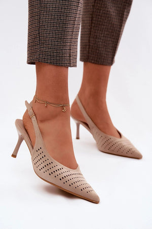 Sandály na podpatku model 227441 Step in style