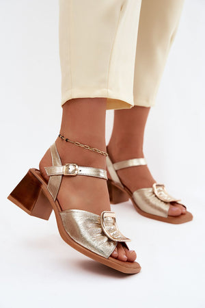 Sandály na podpatku model 227902 Step in style