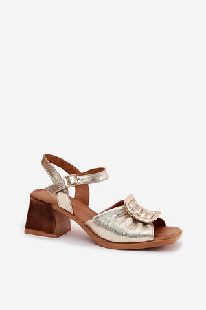 Sandály na podpatku model 227902 Step in style