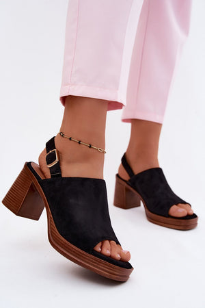 Sandály na podpatku model 227914 Step in style