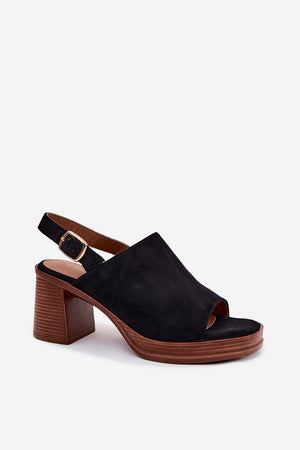 Sandály na podpatku model 227914 Step in style