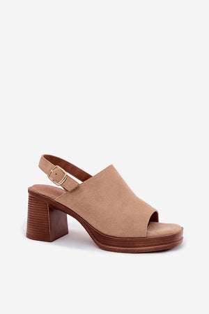 Sandály na podpatku model 227915 Step in style