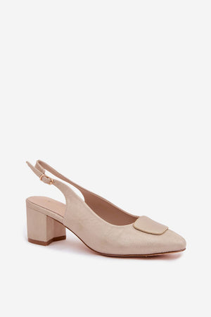 Sandály na podpatku model 227919 Step in style