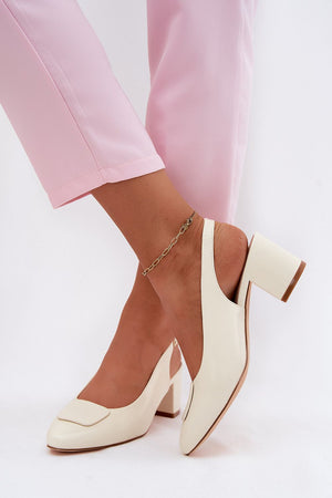Sandály na podpatku model 227920 Step in style