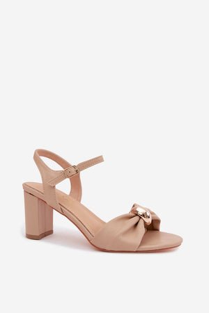 Sandály na podpatku model 227922 Step in style