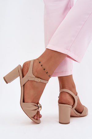 Sandály na podpatku model 227922 Step in style