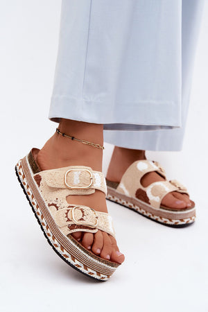 Klapky na platformě model 227935 Step in style