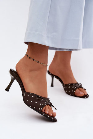 Klapky na podpatku model 227939 Step in style
