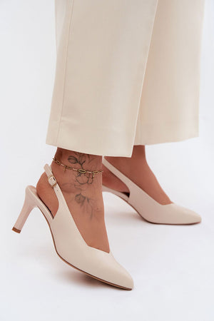 Sandály na podpatku model 228112 Step in style