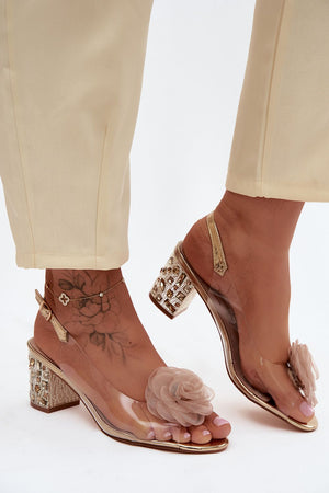 Sandály na podpatku model 228122 Step in style