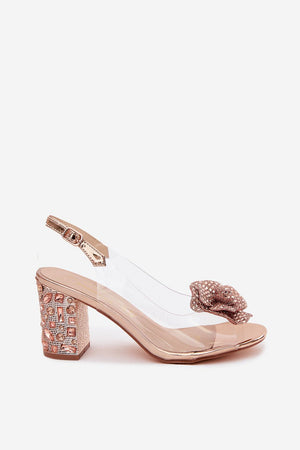 Sandály na podpatku model 228405 Step in style