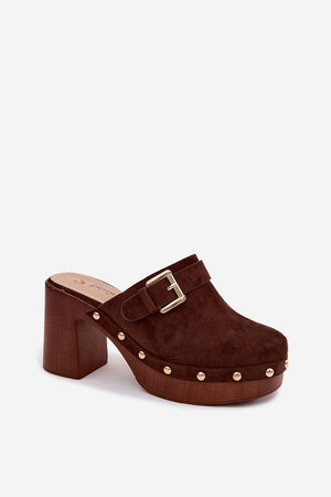 Klapky na podpatku model 228788 Step in style
