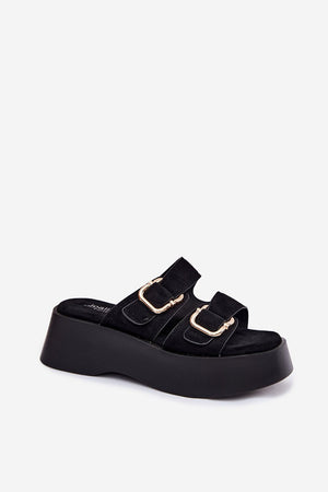 Klapky na platformě model 228975 Step in style