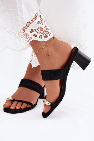 Klapky na podpatku model 228979 Step in style