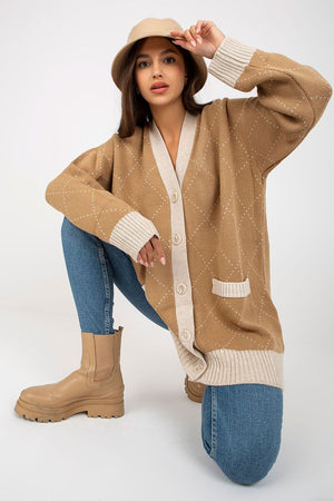 Svetr na zapínání model 170817 Rue Paris