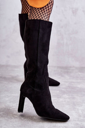 Kozačky na podpatku model 173449 Step in style