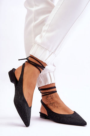 Baleríny na šněrování model 178022 Step in style
