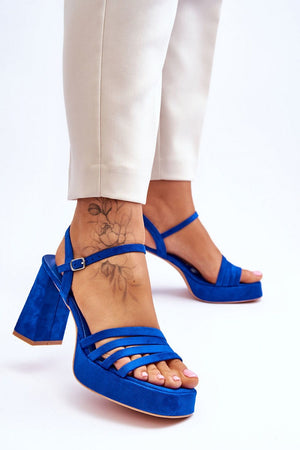 Sandály na podpatku model 179123 Step in style