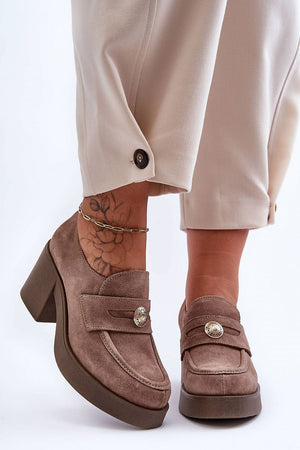 Polobotky na podpatku model 183948 Step in style
