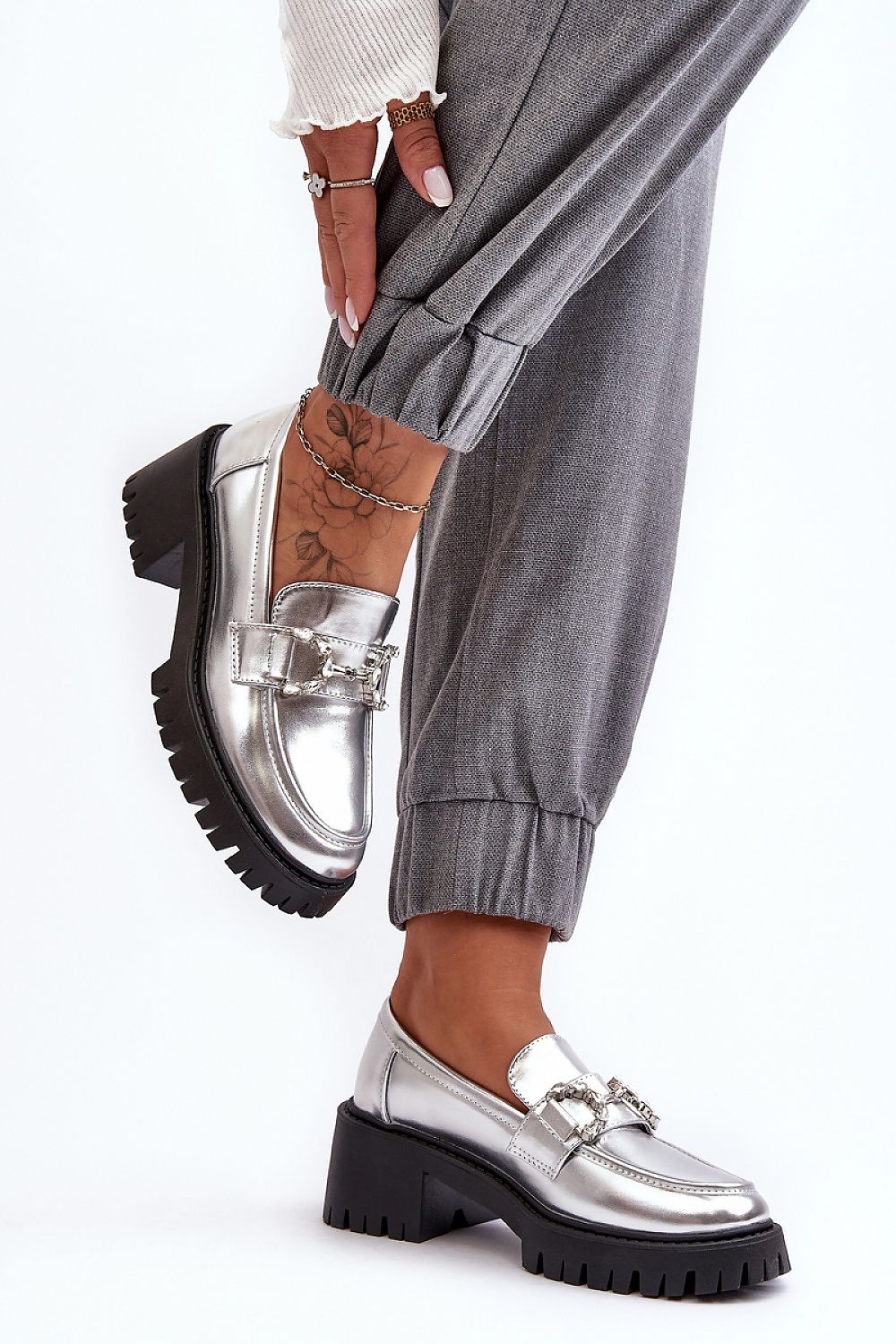  Polobotky na podpatku  model 189876 Step in style 