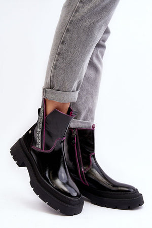  Polobotky na podpatku  model 190707 Step in style 