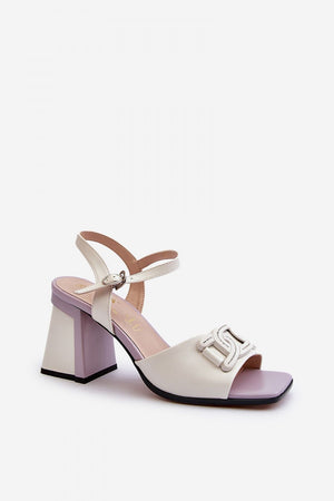  Sandály na podpatku  model 195418 Step in style 