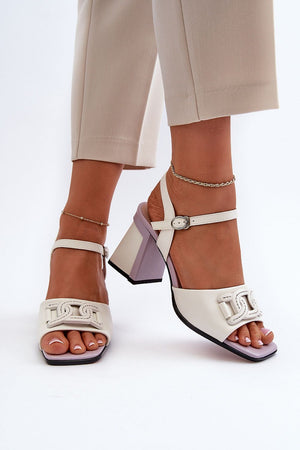  Sandály na podpatku  model 195418 Step in style 