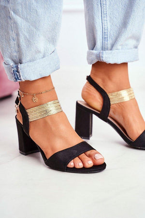 Sandály na podpatku  model 196325 Step in style 