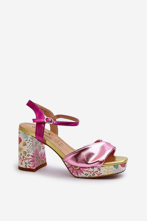  Sandály na podpatku  model 196971 Step in style 