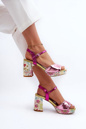  Sandály na podpatku  model 196971 Step in style 
