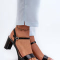  Sandály na podpatku  model 197084 Step in style 