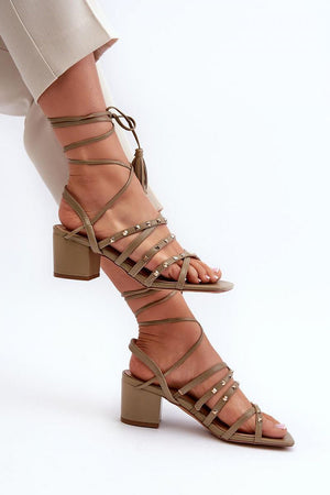  Sandály na podpatku  model 197585 Step in style 