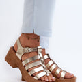  Sandály na podpatku  model 198812 Step in style 