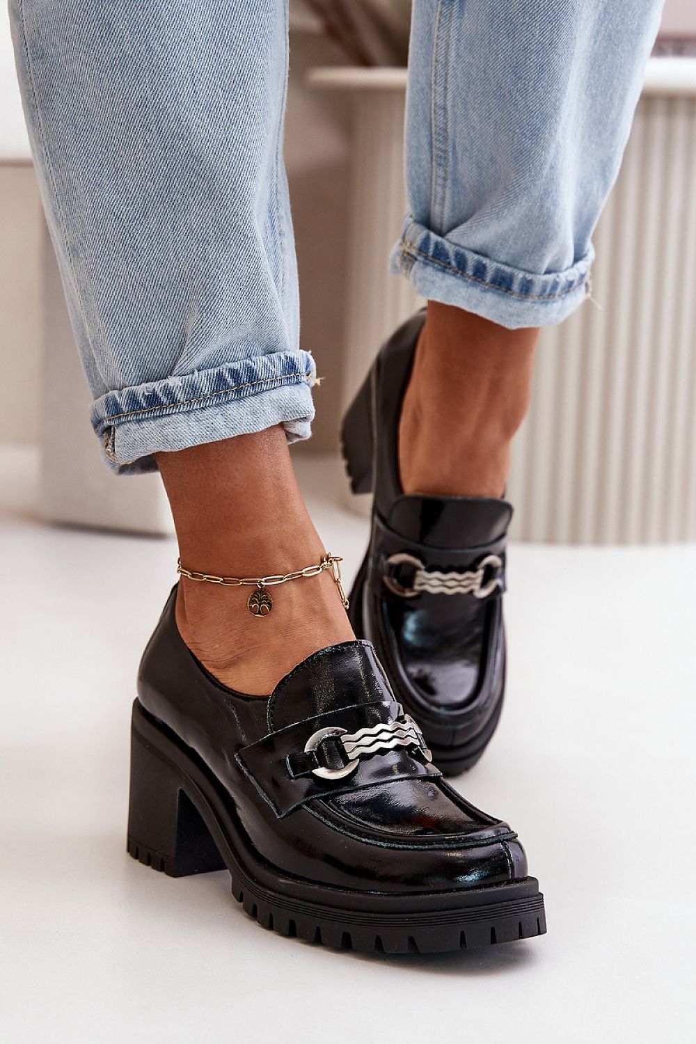  Polobotky na podpatku  model 199810 Step in style 