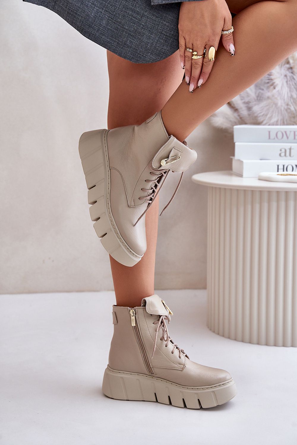  Boty na klínovém podpatku  model 201184 Step in style 