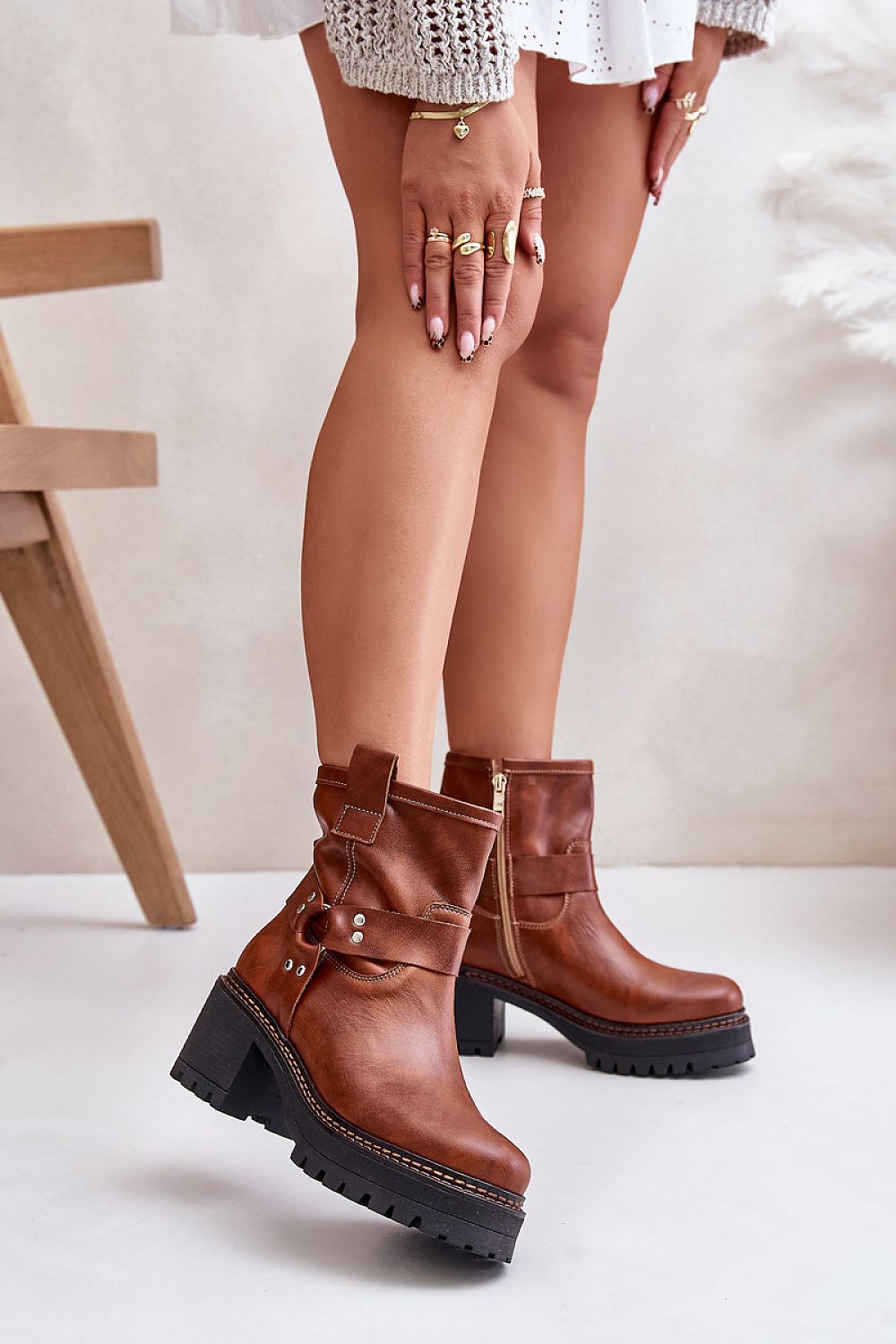  Boty na podpatku  model 201543 Step in style 