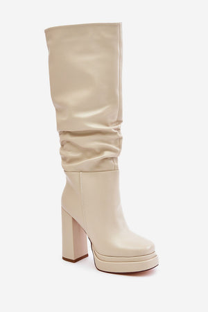  Kozačky na podpatku  model 202603 Step in style 
