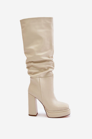  Kozačky na podpatku  model 202603 Step in style 
