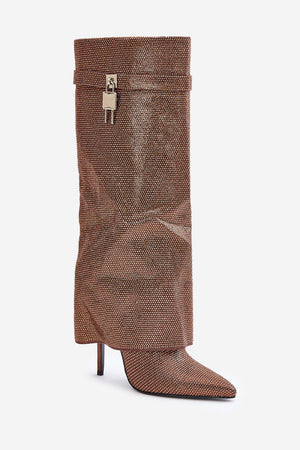  Kozačky na podpatku  model 202721 Step in style 