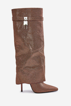  Kozačky na podpatku  model 202721 Step in style 