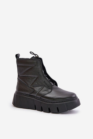  Boty na široké podrážce  model 202821 Step in style 