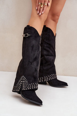  Kozačky na podpatku  model 204658 Step in style 