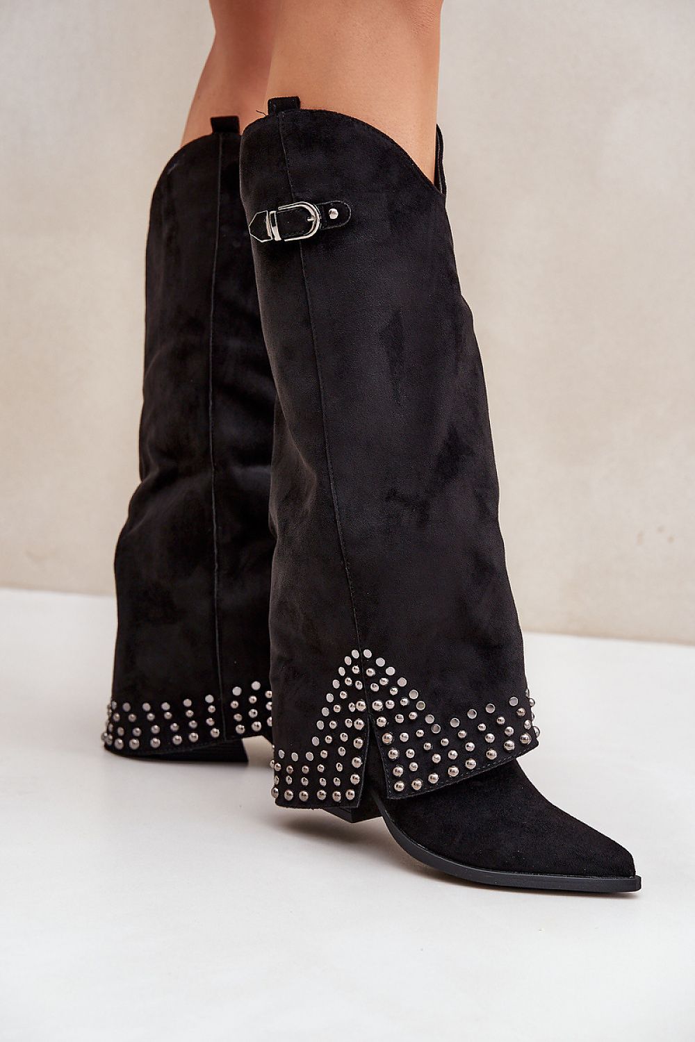  Kozačky na podpatku  model 204658 Step in style 